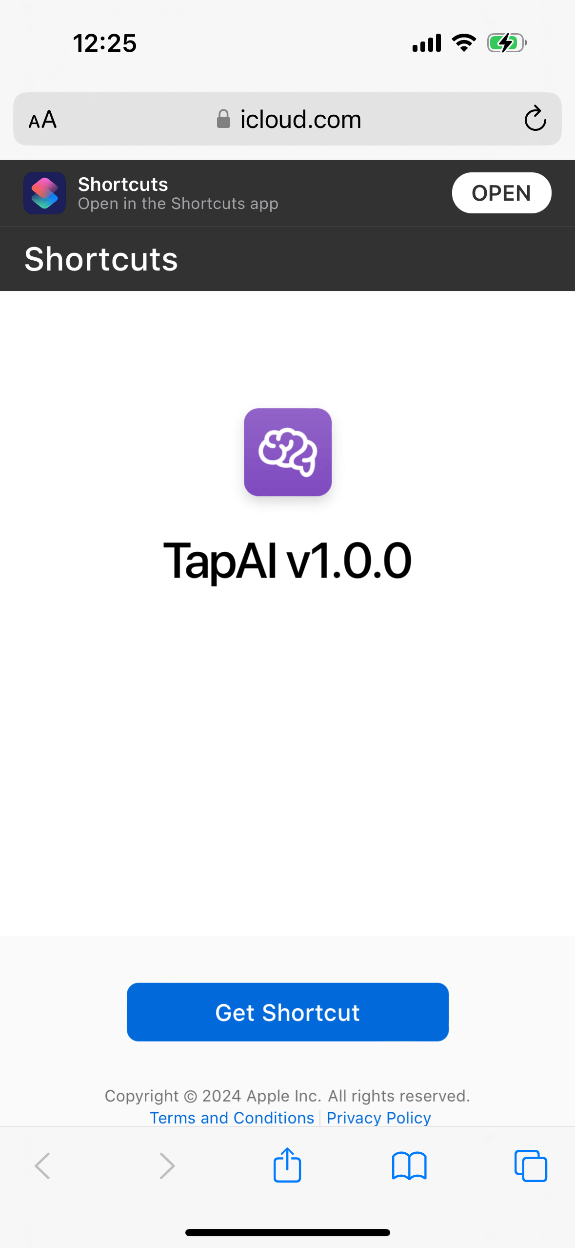 TapAI installation process